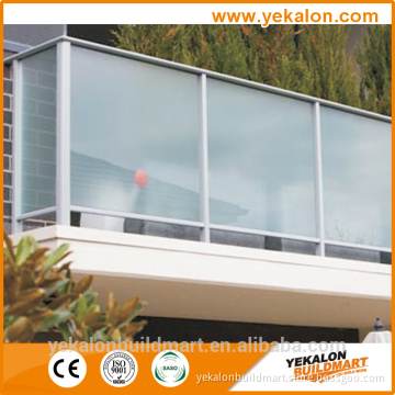 Free design corrosionproof balcony fully frame aluminium balustrade